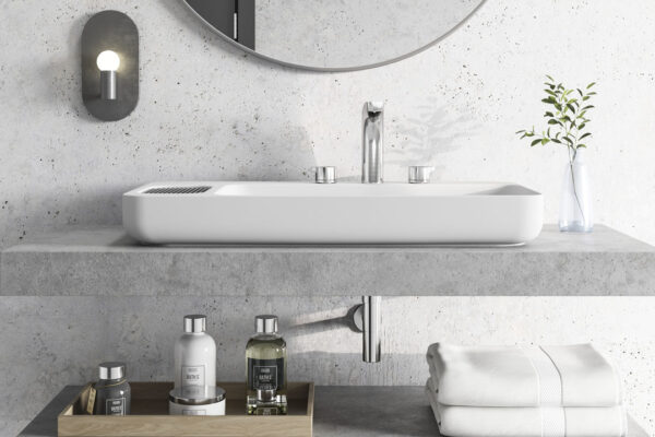 Equilíbrio é o mote da linha Infinity, design Fernanda Marques para Roca